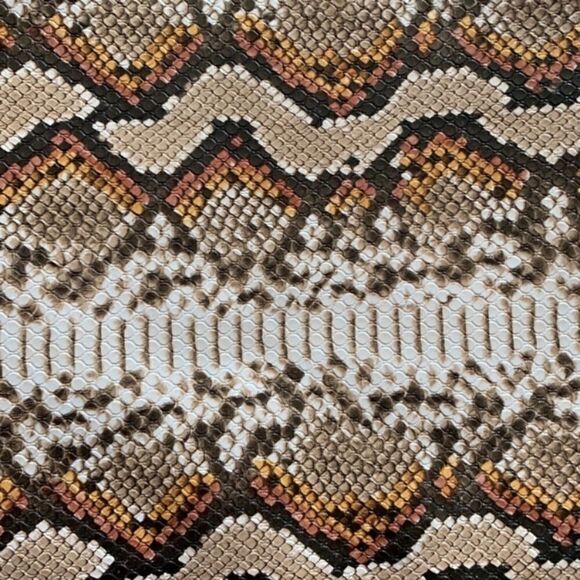 Faux Leather Snake Large Wristlet - Picture 7 of 8